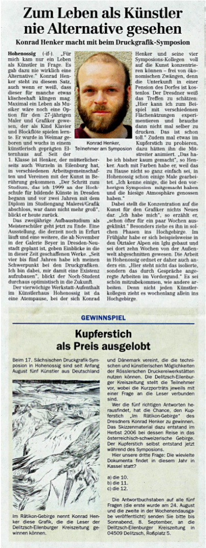 LVZ Delitzsch-Eilenburger Kreiszeitung, 29.08.2007